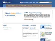 Tablet Screenshot of baxter.ch