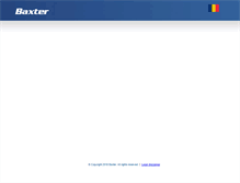 Tablet Screenshot of baxter.be