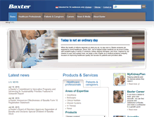 Tablet Screenshot of baxter.com.sg