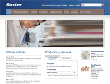 Tablet Screenshot of baxter.es