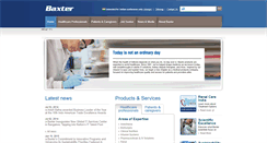 Desktop Screenshot of baxter.in