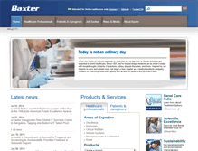 Tablet Screenshot of baxter.in